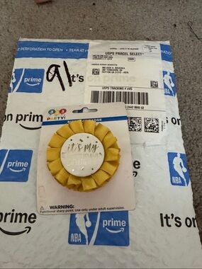 It’s My Birthday Yellow Ribbon Badge